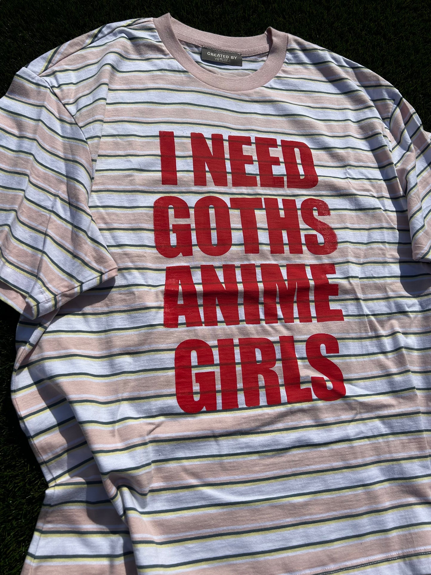I NEED GOTHS ANIME GIRLS -RED T-